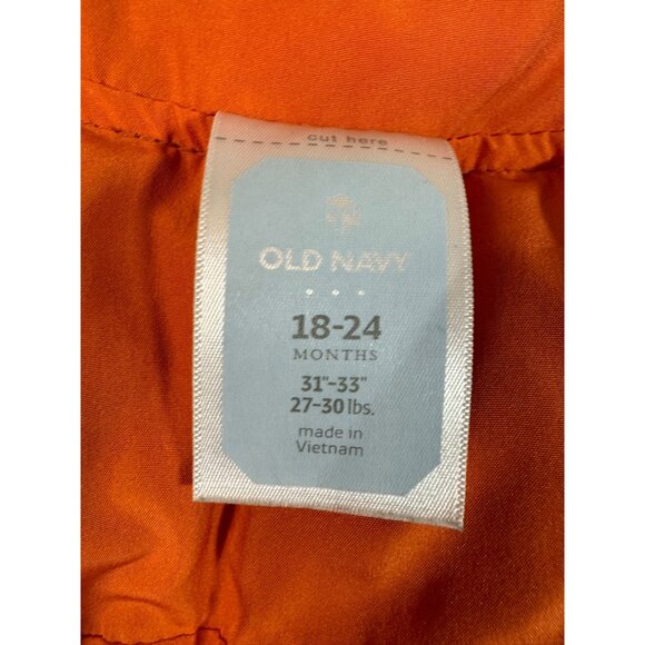 Old Navy Reversible Camouflage & Orange Puffer Vest 18-24 Months - Picture 4 of 9